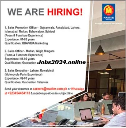 Latest Master Group Of Companies Lahore Jobs 2023 