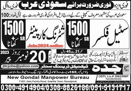 Steel Fixer & Shuttering Carpenter Jobs 2023 In Saudi Arabia